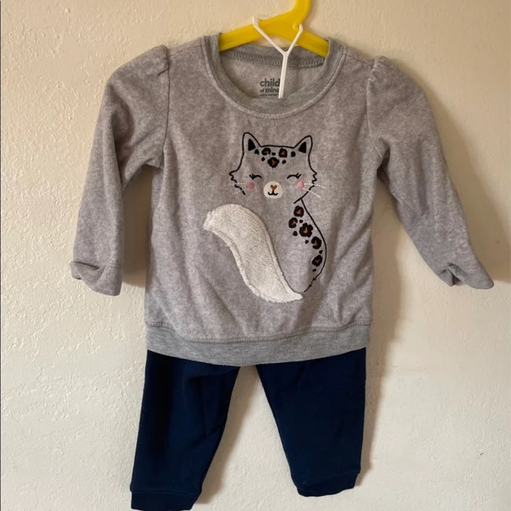 18mo child of mine girl fleece outfit
